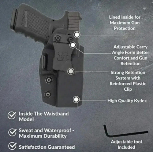 Funda Pistolera Bersa Mini Thunder Kydex Interna Houston