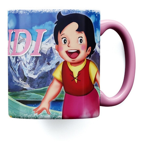 Taza Cerámica Importada Heidi Ur Retro Anime Manga