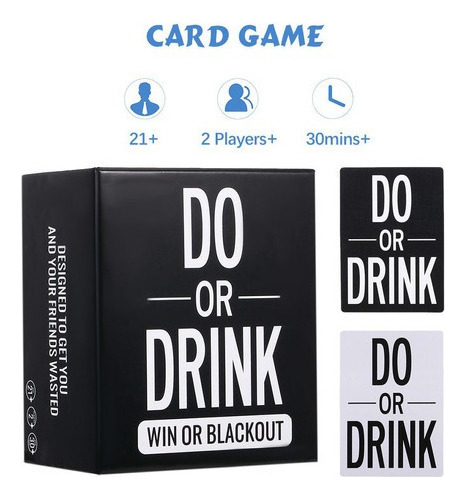 Hacer O Beber Tarjeta De Juego Ganar O Juegos De Apagón Para