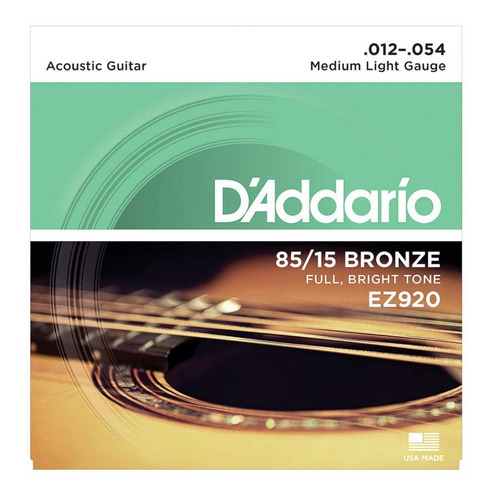 Encordado D'addario Ez920 Guitarra Electroacustica Dec-54