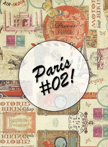 París #02! Lámina Decoupage Autoadhesiva - No Servilletas 