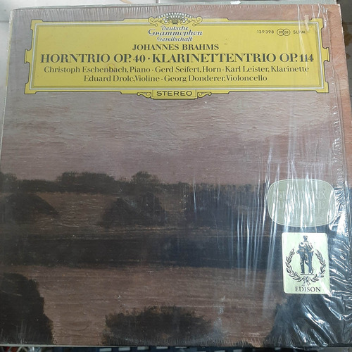 Vinilo Eschenbach Piano Otros Johannes Brahms Horntrio Cl2