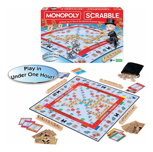 Juego De Mesa Monopoly Scrabble Edición Limitada