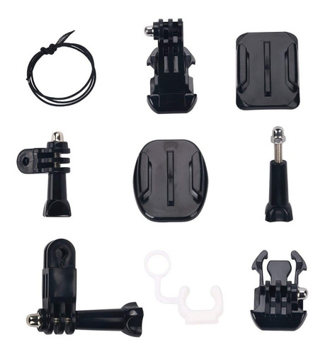 Imagen 2 de 7 de Kit Soportes Accesorios Moto Casco Bici Vstarcam Para Gopro