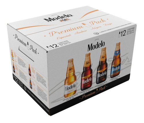 Cerveza Modelo Combo Premium Pack 12 Botellas De 355ml C/u | MercadoLibre