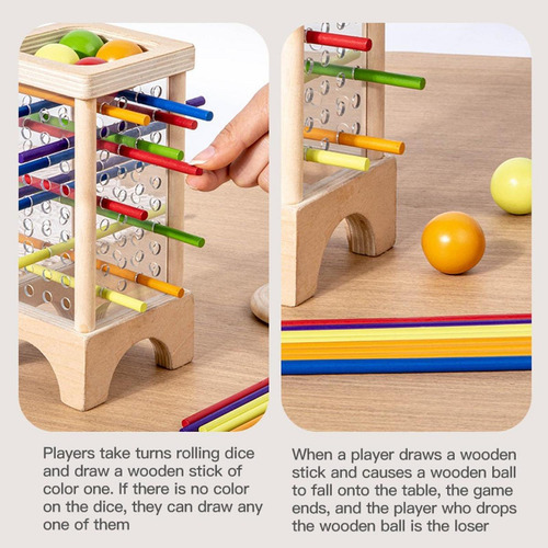 Juego De Equilibrio Con Palitos De Colores, Juguete, Juguete