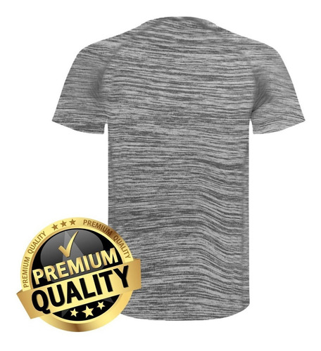 Polera Deportiva De Poliéster Manga Corta Jaspeado - Colores