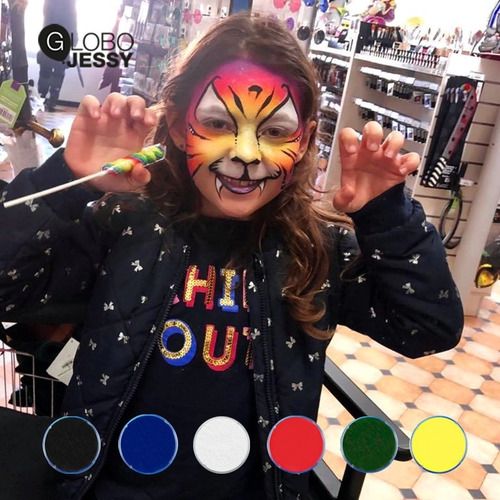 Maquillaje Caritas Pintadas Set De 6 Potes