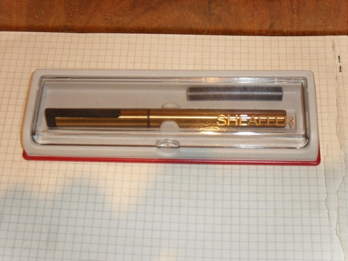 Lapicera Sheaffer Made In Usa Dorada Con Estuche