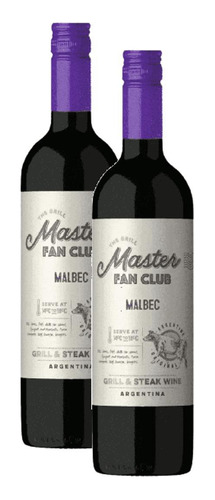 Kit 2 Vinho Tinto The Grill Master Fan Club Malbec 750ml