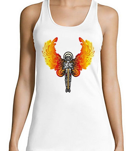 Musculosa Angel Con Alas De Fuego Fire Wings