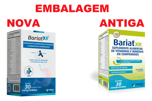 Suplemento Supera Bariat Xr 30 Comprimidos Sem Sabor