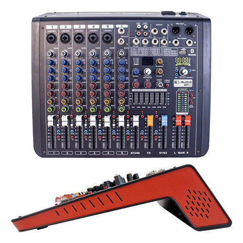 Mesa De Som Analógica K-audio Mp610 6 Canais Kadosh 2 Aux