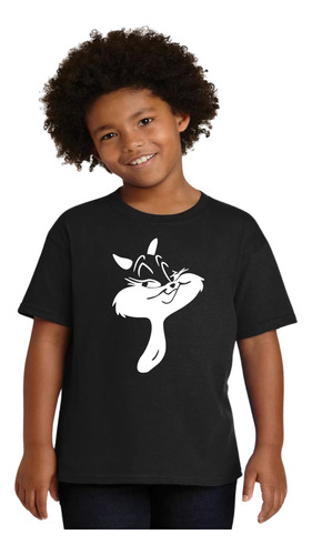 Playera Juvenil Gata Penélope Pepe Le Pew Caricaturas Mod 1