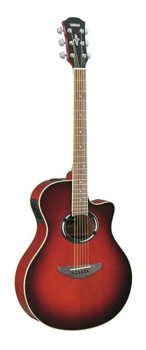 Violão acústico Yamaha APX500III para destros dusk sun red brilhante