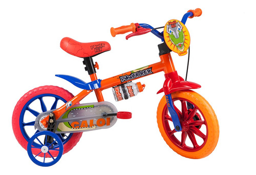 Bicicleta Infantil Caloi Power Rex Aro 12 - Laranja