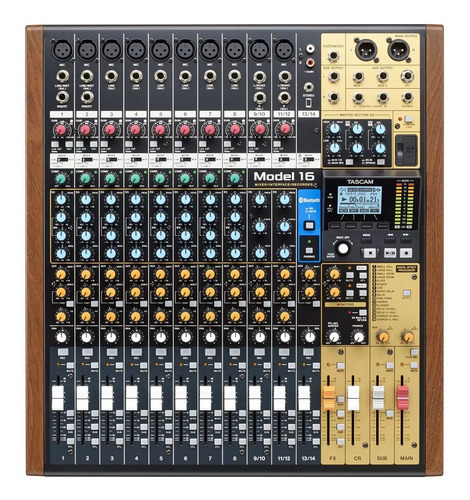 Imagem 2 de 4 de Mesa De Som Tascam Model 16 Mixer Analógico