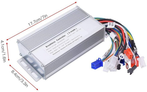 Alomejor Controlador De Motor Sin Escobillas 48 V 60 V 64 V