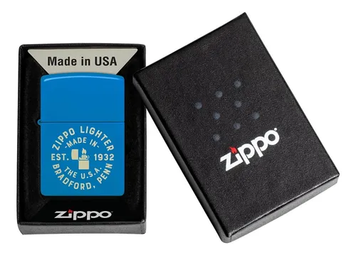 Encendedor Zippo Zippo Seal Design Azul Zp46173