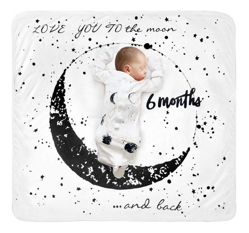 Manta Mensual Para Bebé, Diseño De Luna, Manta De Mes Person