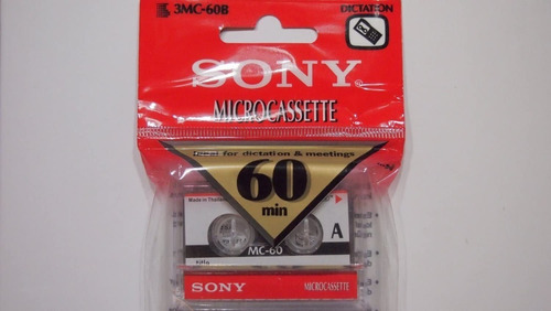 Micro Cassete Sony De 60 Minutos En Paquetes De 3