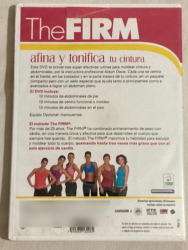 Dvd The Firm : Afina Y Tonifica Tu Cintura Mx 2009 Impecable (Usado)