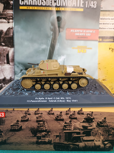 Carros De Combate 1/43 Panzer Ii Afrika Korps/y Fasc Sellado Caqui