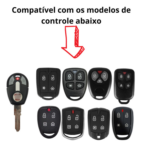 Chave P/ Alarme Positron Uno Economy Mille Way - Com Chip