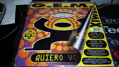 Gem Quiero Volar (remix) Vinilo Maxi Uk 1986 Excelente