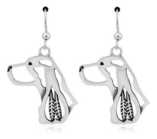 Aretes Anzuelo - Sterling Silver English Springer Spaniel Ea