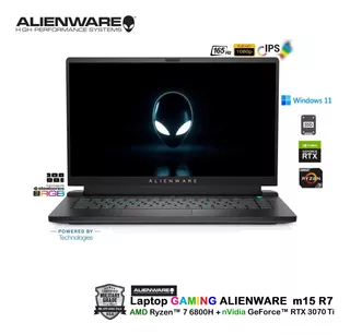 Alienware M15 R7 Ryzen-7 6800h 40gb 1tb 15.6 Rtx 3070ti 6gb