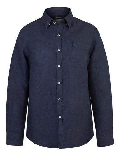 Camisa Rockford Para Hombre Shr-linen Azul