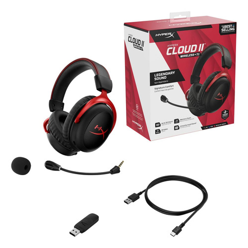 Hyperx Cloud Ii Wireless - Auriculares Para Juegos Para P...