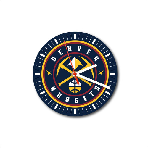 Reloj De Pared Denver Nuggets Equipo Nba Basquet Basketball