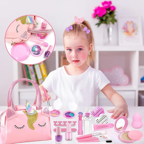 Juguetes De Maquillaje De Belleza Real Lavables Para Niñas