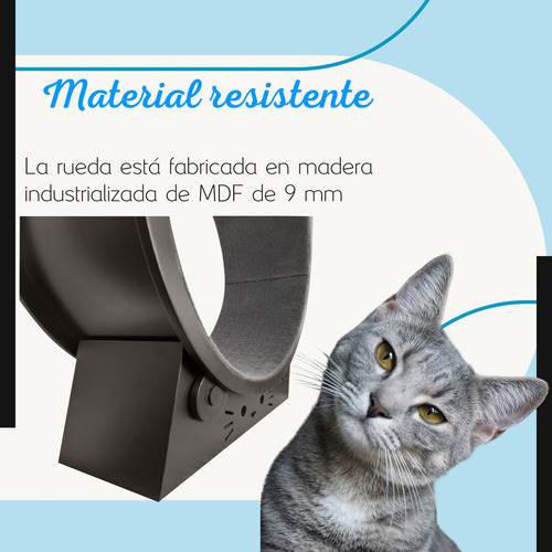 Rueda De Correr Para Gato Madera Juguete Y Ejercicio Mediana