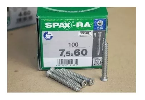 Tornillos Spax-ra Concreto Sin Taquete 7.5x60mm 2 Cajas (200 | MADERCENTER  ONLINE