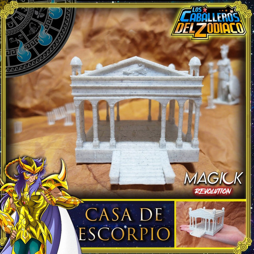 Imagen 1 de 5 de Saint Seiya Casa Templo Milo De Escorpión Caballeros Zodiaco