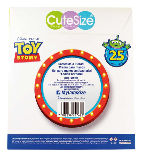 Set De Toy Story Cute Size 3 Pzas Fragancia frescura