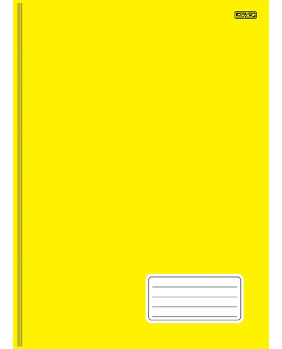 Caderno Brochura Universitário Capa Dura 1x1 96 Folhas Kbom Cor Amarelo