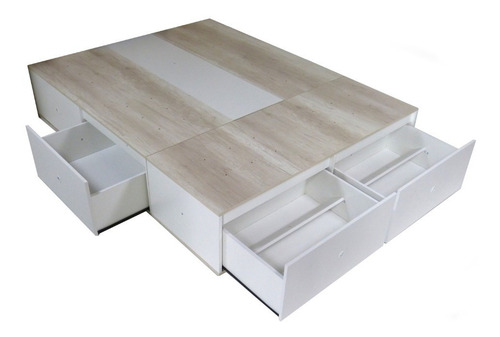 Imagen 7 de 9 de Juego Dormitorio Sommier Respaldo Base Cama Colchon 170 Cm
