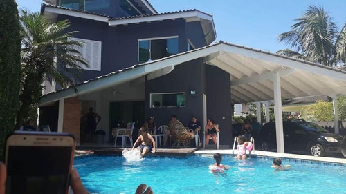 Imagem 2 de 8 de Sobrado Para Venda Por R$2.200.000,00 Com 570m², 4 Dormitórios, 3 Suites E 2 Vagas - Vista Linda, Bertioga / Sp - Bdi35769