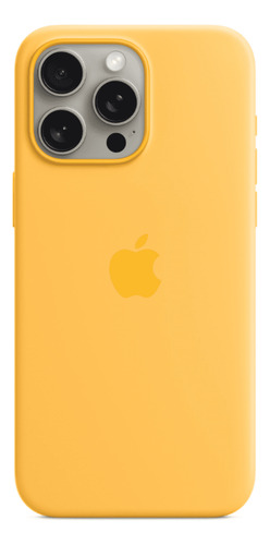 Case Silicone Magsafe Capa Iphone 15 Pro Solar