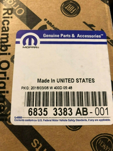 Caja Solenoide Transmisión Aut. Ram, Cherokee #68353383ab