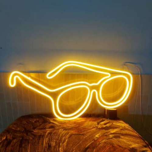 Letrero Neon Lentes - Óptica - Colores Personalizados