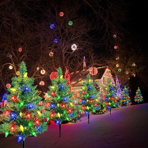 Luces Solares Navidad Decoración Exterior 80 Led C6 Patio Ja