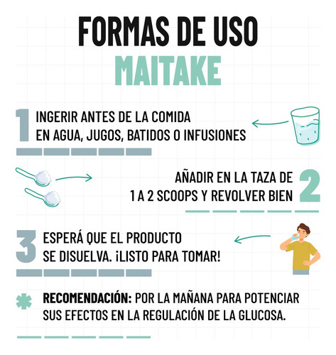 Hongo Maitake En Polvo 100% Maxima Calidad | 50 Grs Característico