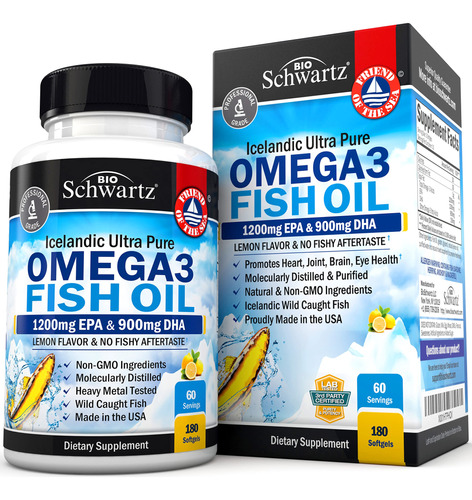 Aceite De Pescado Omega 3 Epa & Dha 2250 Mg