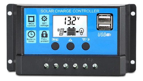 Controlador De Carga Solar 40a, Controlador De Carga Del Pan