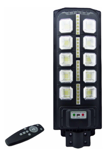 Foco Para Poste Solar 400watt 336 Led 10 Placas, C/ Control